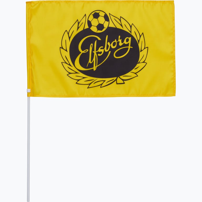 IF ELFSBORG Flagga med pinne Gul