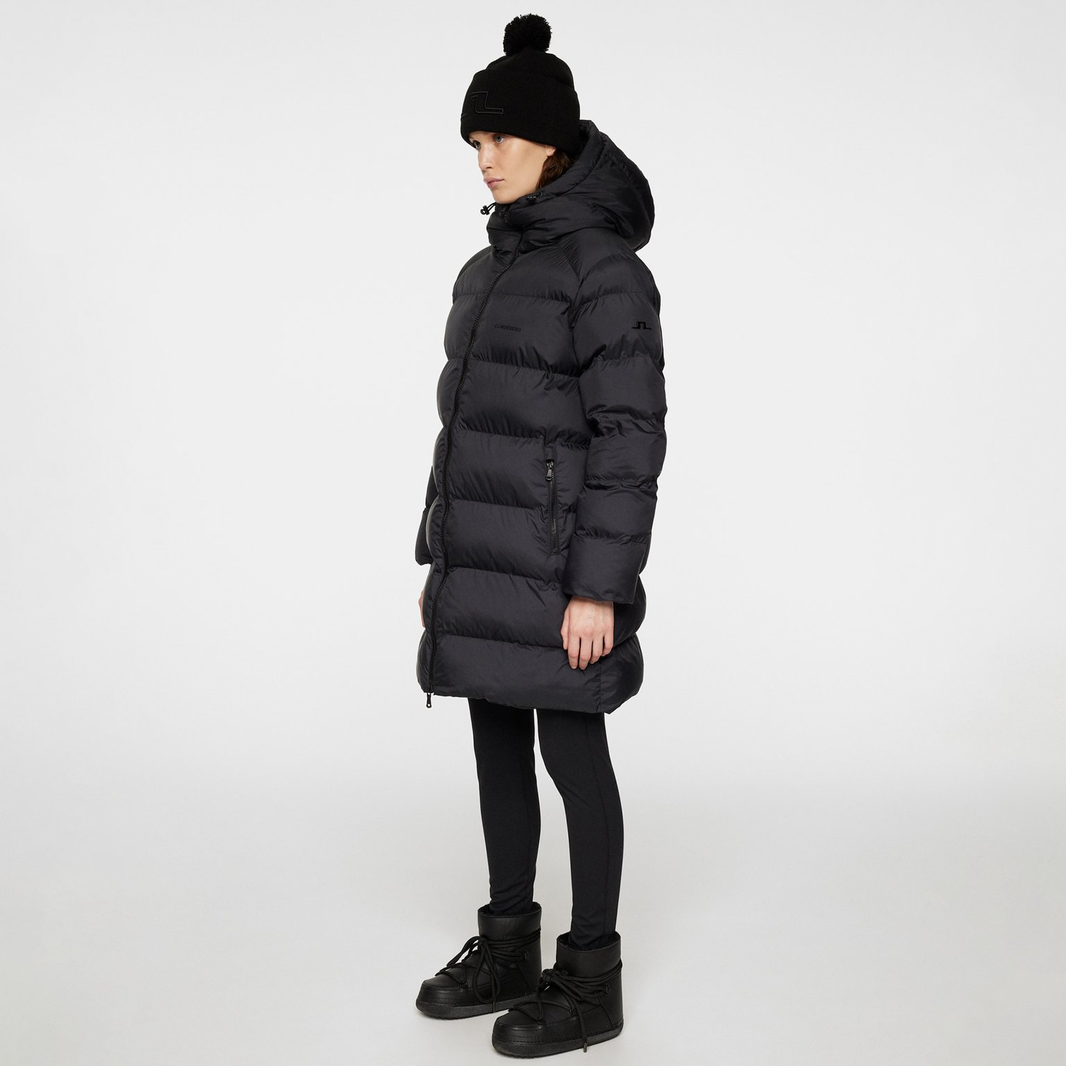 J.Lindeberg Baryl Padded Parka W vinterjacka Svart