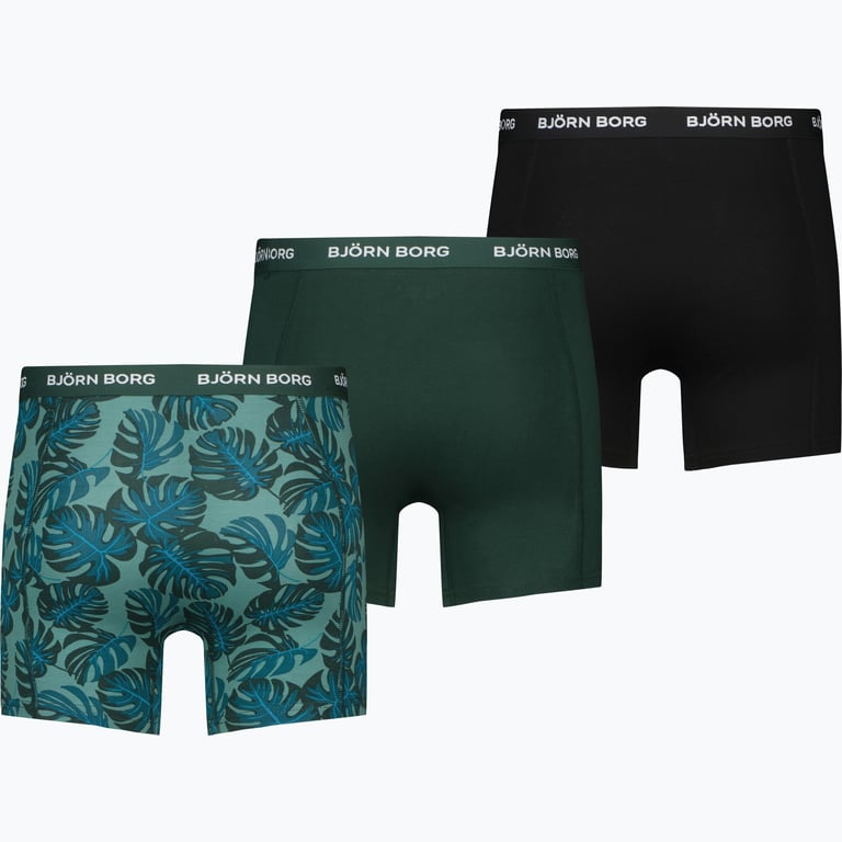 Björn Borg Cotton Stretch 3-pack kalsonger Grön