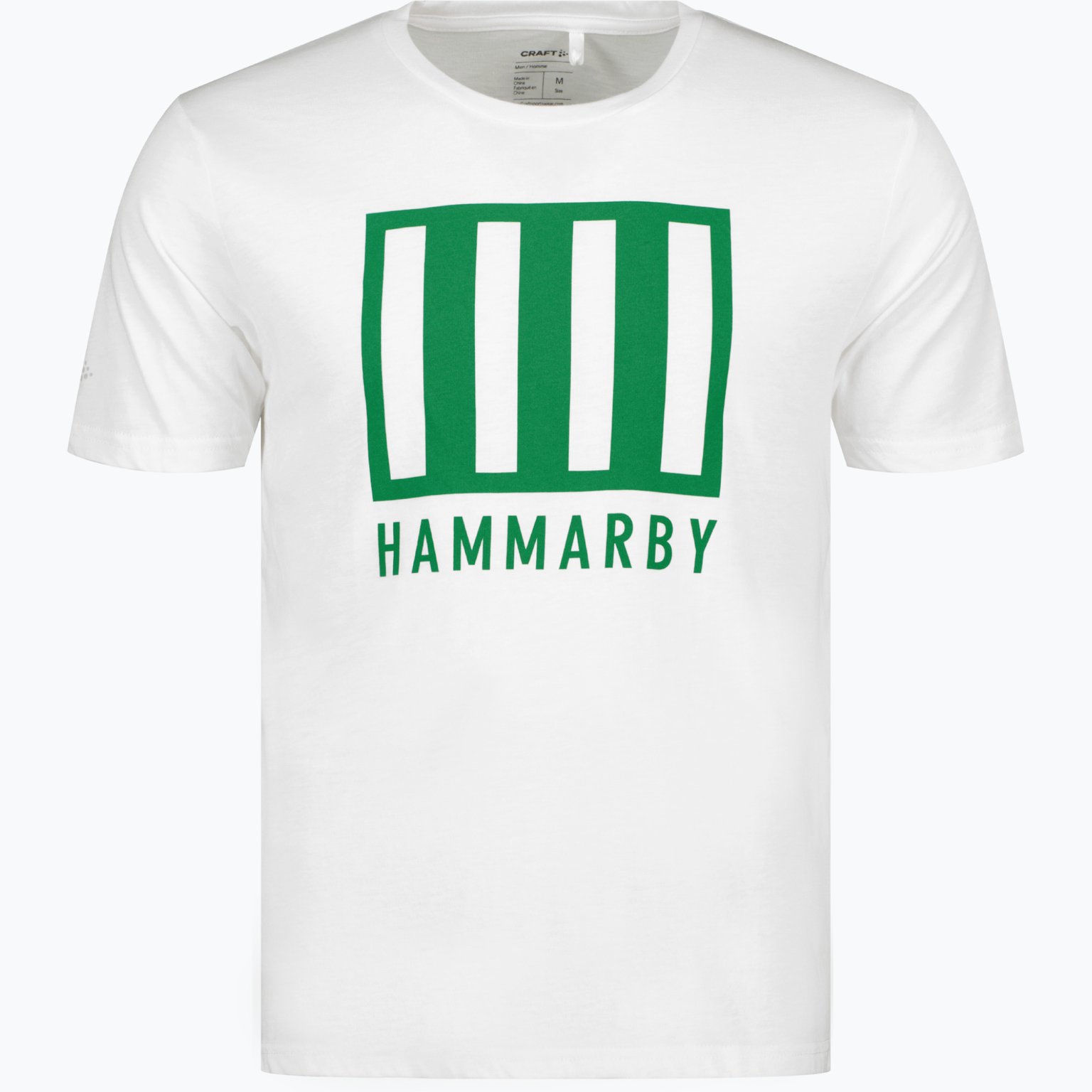 Hammarby STRIPED T-SHIRT JR Vit