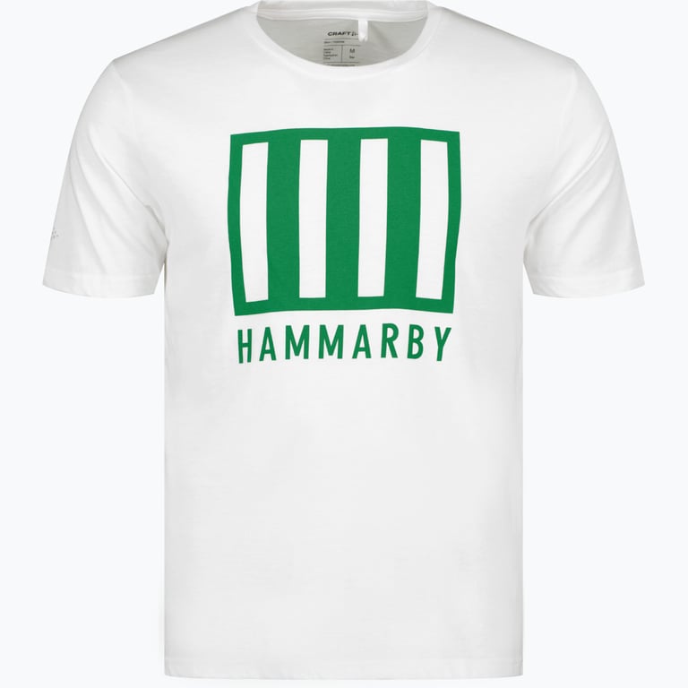 Hammarby STRIPED T-SHIRT JR Vit