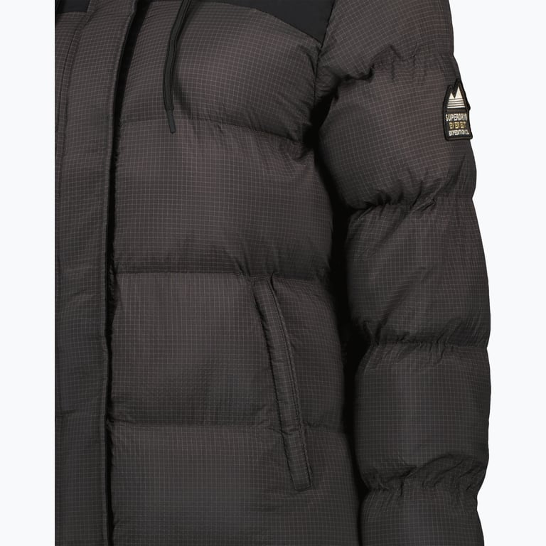 Superdry Ripstop Longline Puffer W vinterjacka Svart