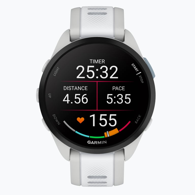 Garmin Forerunner 165 pulsklocka Vit