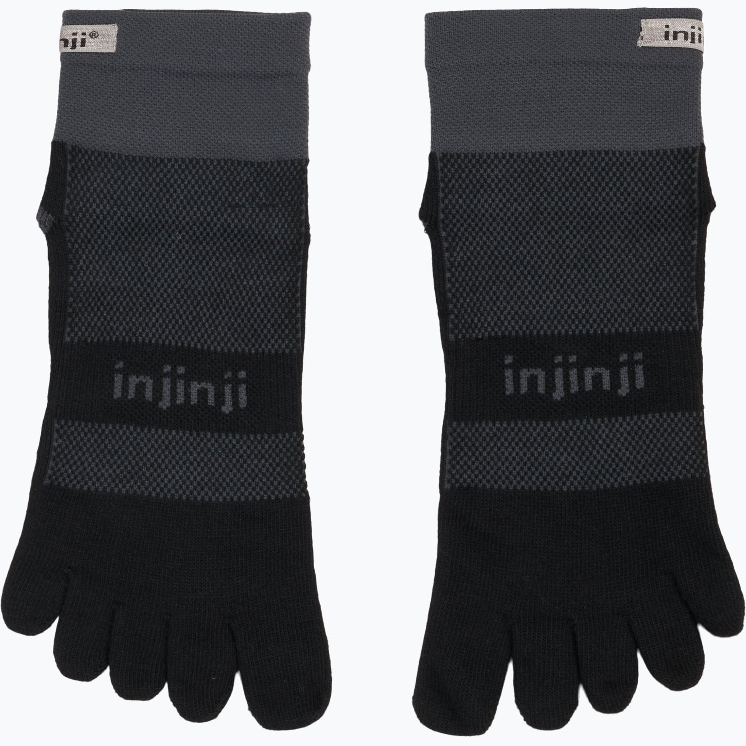 Injinji Run Midweight Mini Crew strumpor Svart