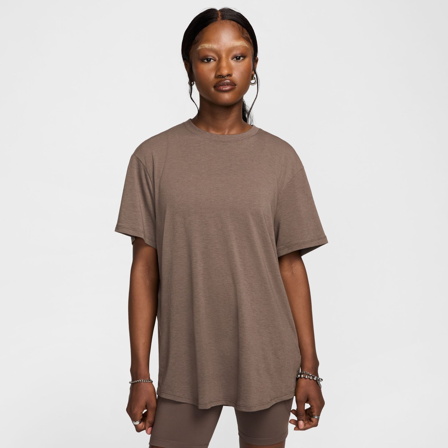 Nike One Relaxed W träningst-shirt Brun