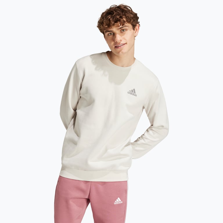 adidas Essentials Feelcozy Fleece M tröja Beige