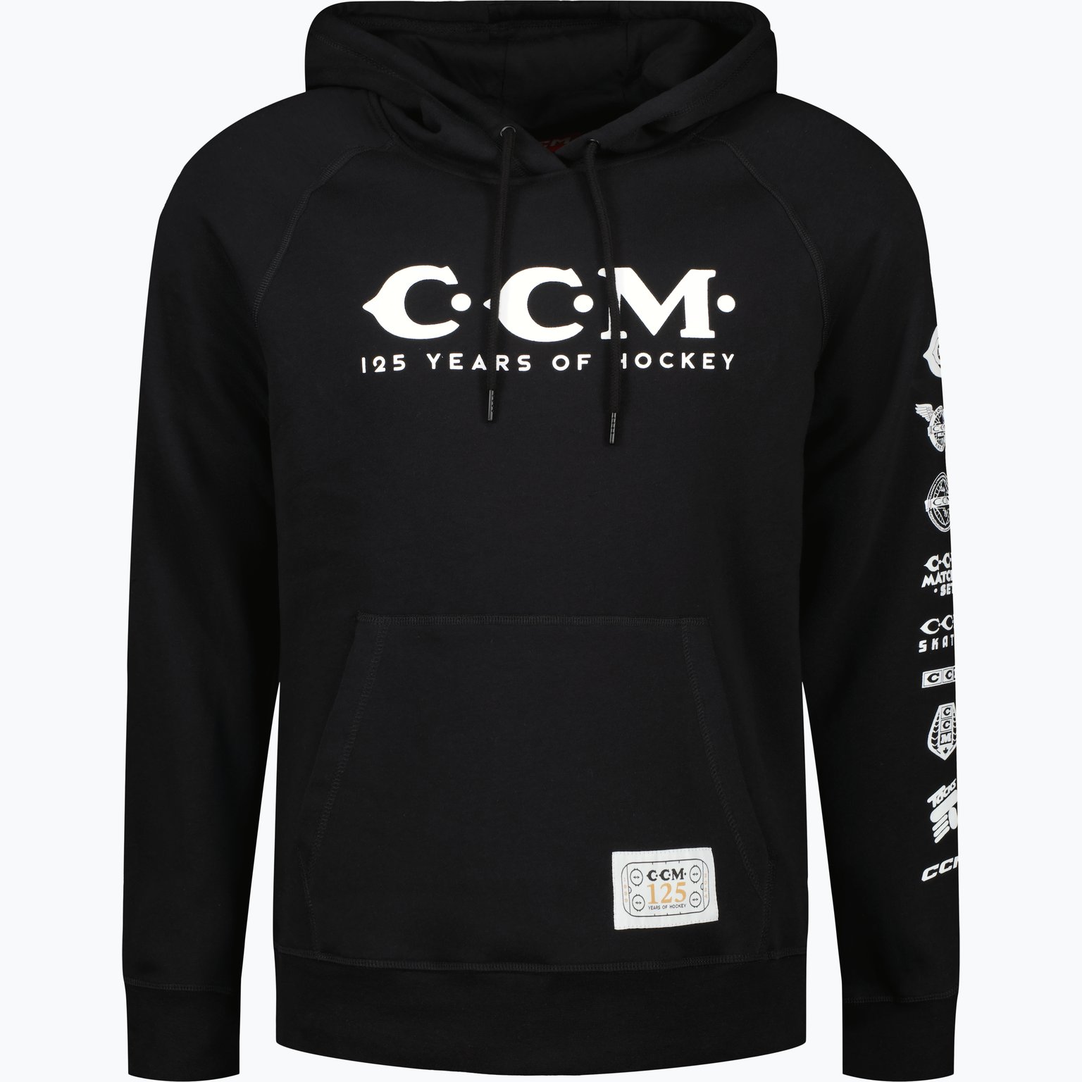 CCM Hockey 125 Anniversary Hoodie M huvtröja Svart