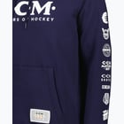 förhandsvisning ikon 3 för CCM Hockey 125 Anniversary Hoodie M huvtröja Blå