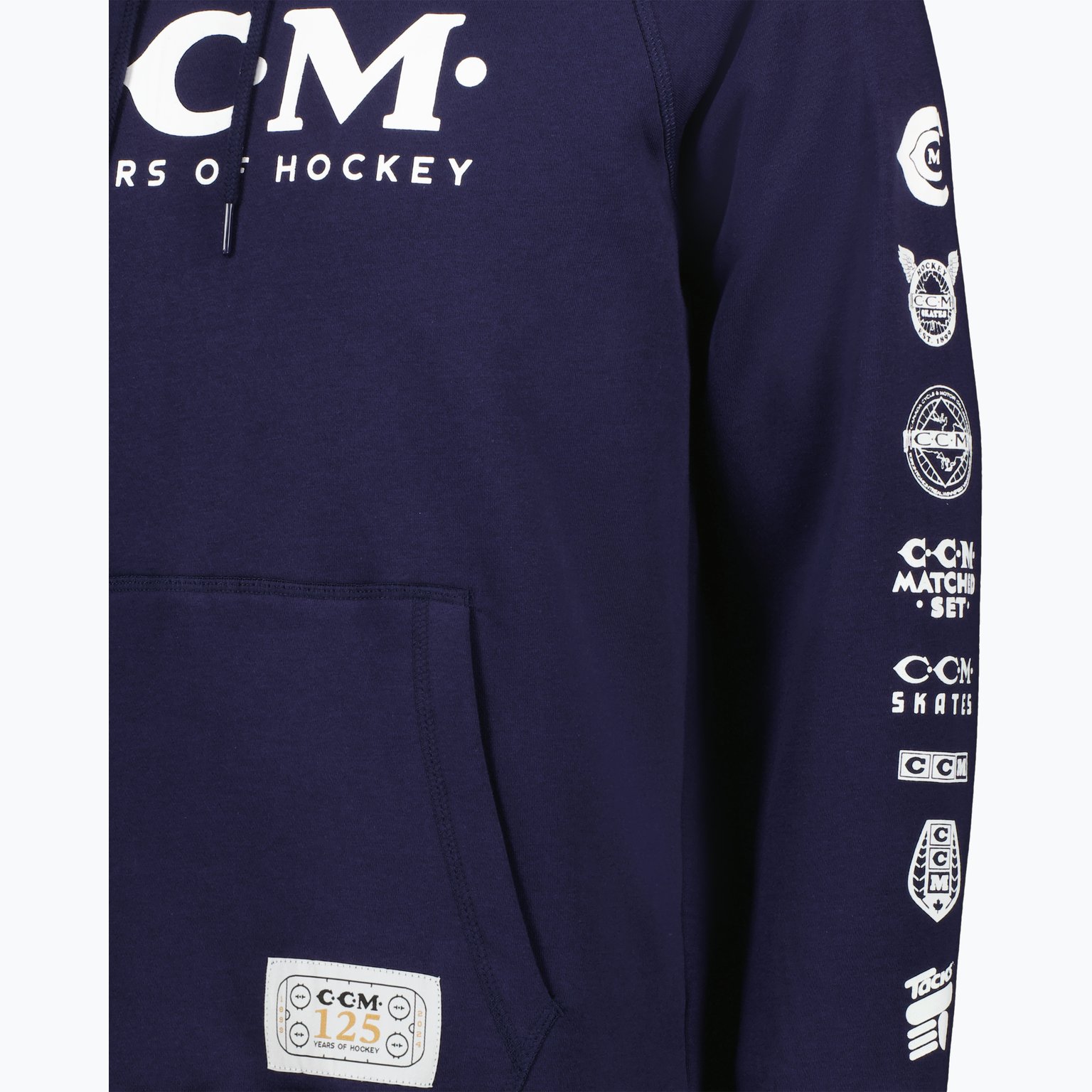 CCM Hockey 125 Anniversary Hoodie M huvtröja Blå