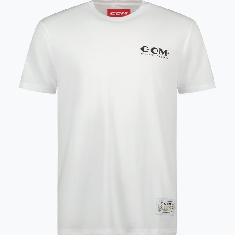 CCM Hockey 125 Anniversary M t-shirt Vit