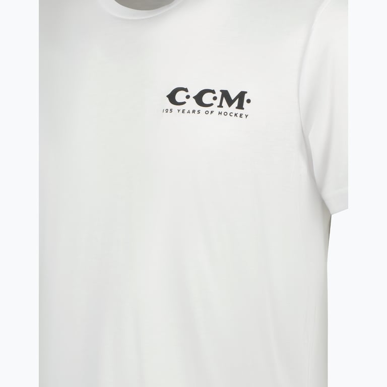 CCM Hockey 125 Anniversary M t-shirt Vit