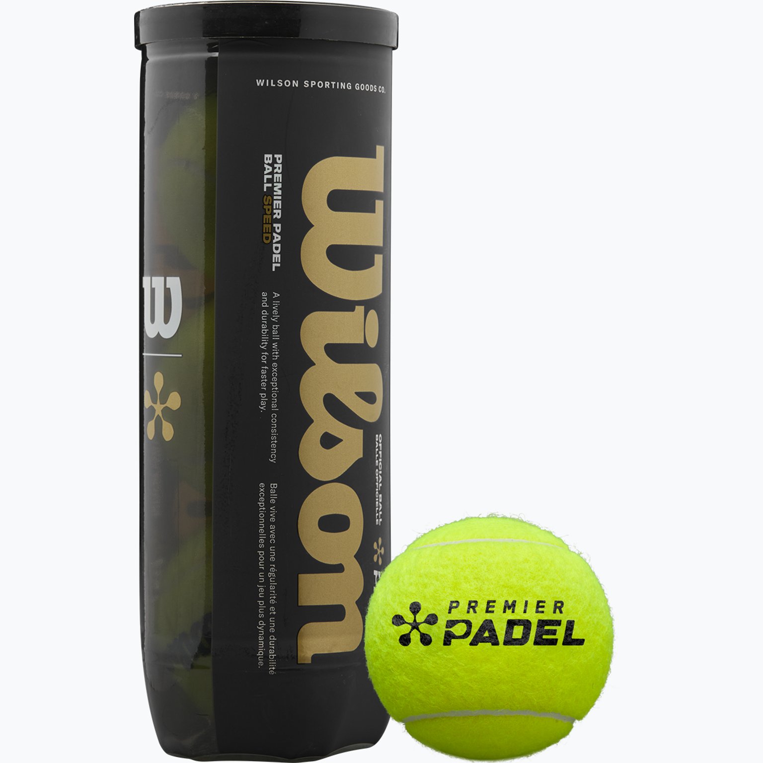 Wilson Premier Speed padelbollar Gul