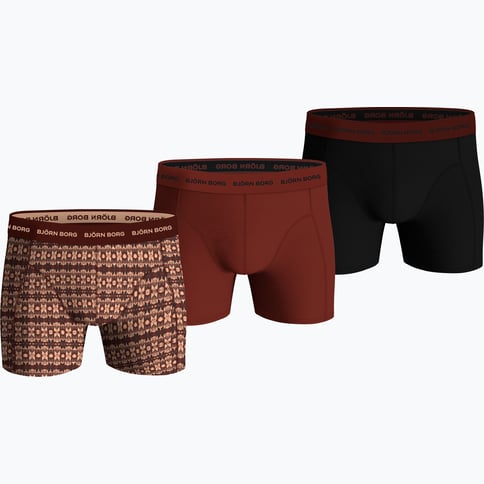 Björn Borg Cotton Stretch 3-pack kalsonger Grön