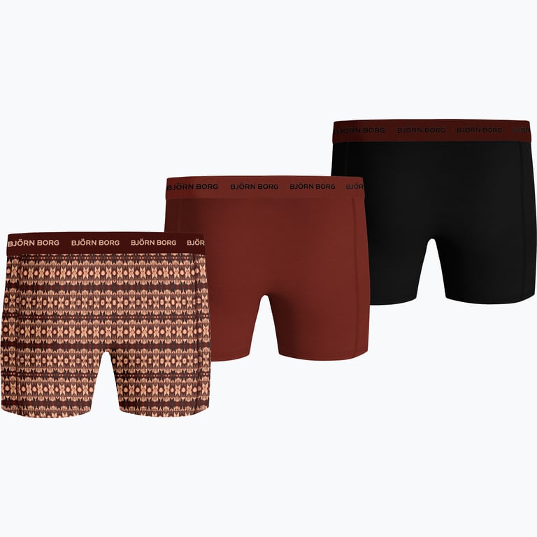 Björn Borg Cotton Stretch 3-pack kalsonger Brun