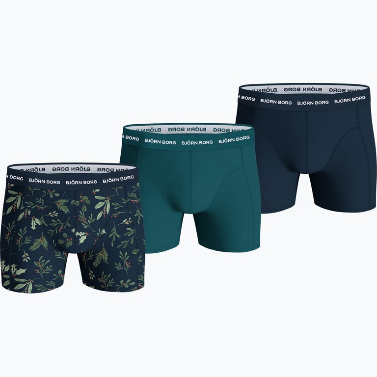 Björn Borg Cotton Stretch 3-pack kalsonger Grön