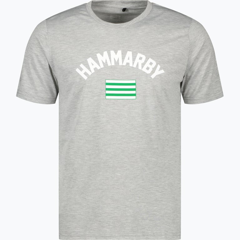 Hammarby FLAG T-SHIRT M Grå