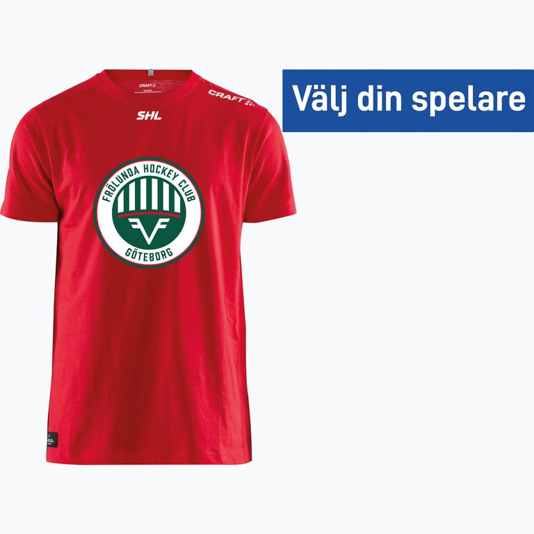 Frölunda Hockey PLAYERS T-SHIRT JR Röd