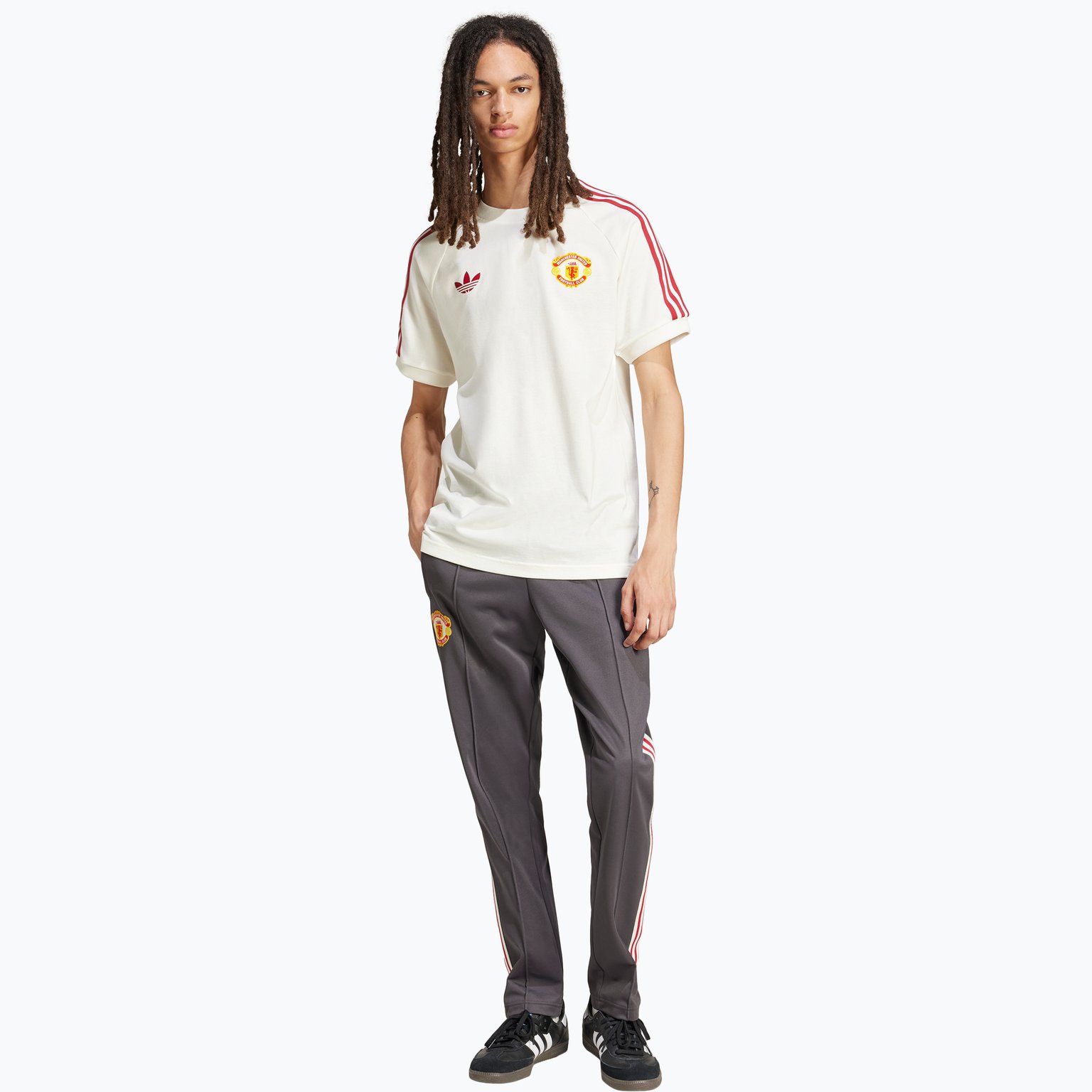 adidas Originals Manchester United Originals 3-stripes M t-shirt Vit