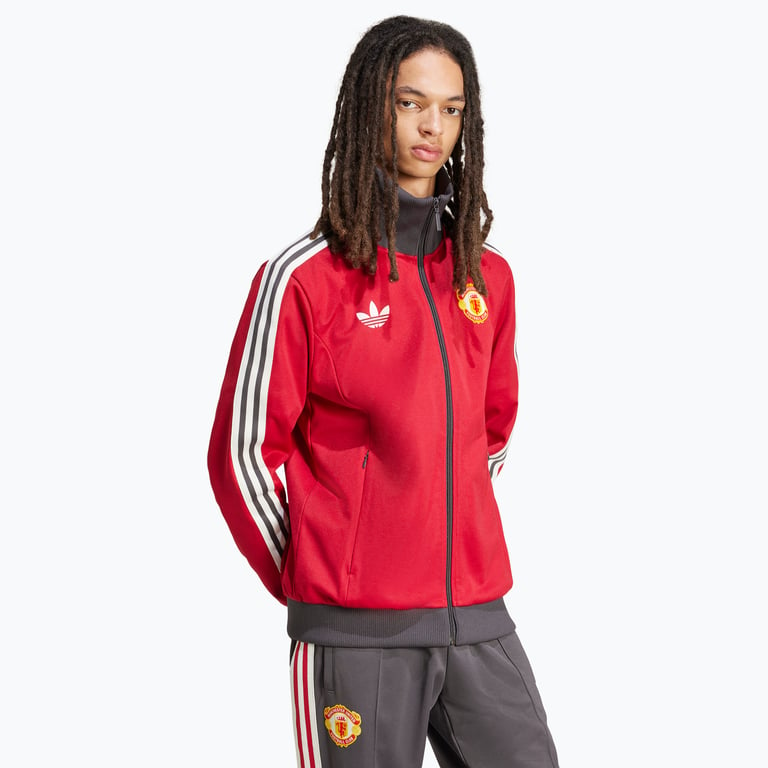 adidas Originals Manchester United Originals M träningsjacka Röd