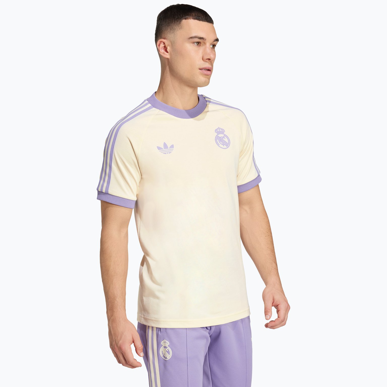 adidas Originals Real Madrid Originals 3-stripes M t-shirt  Vit