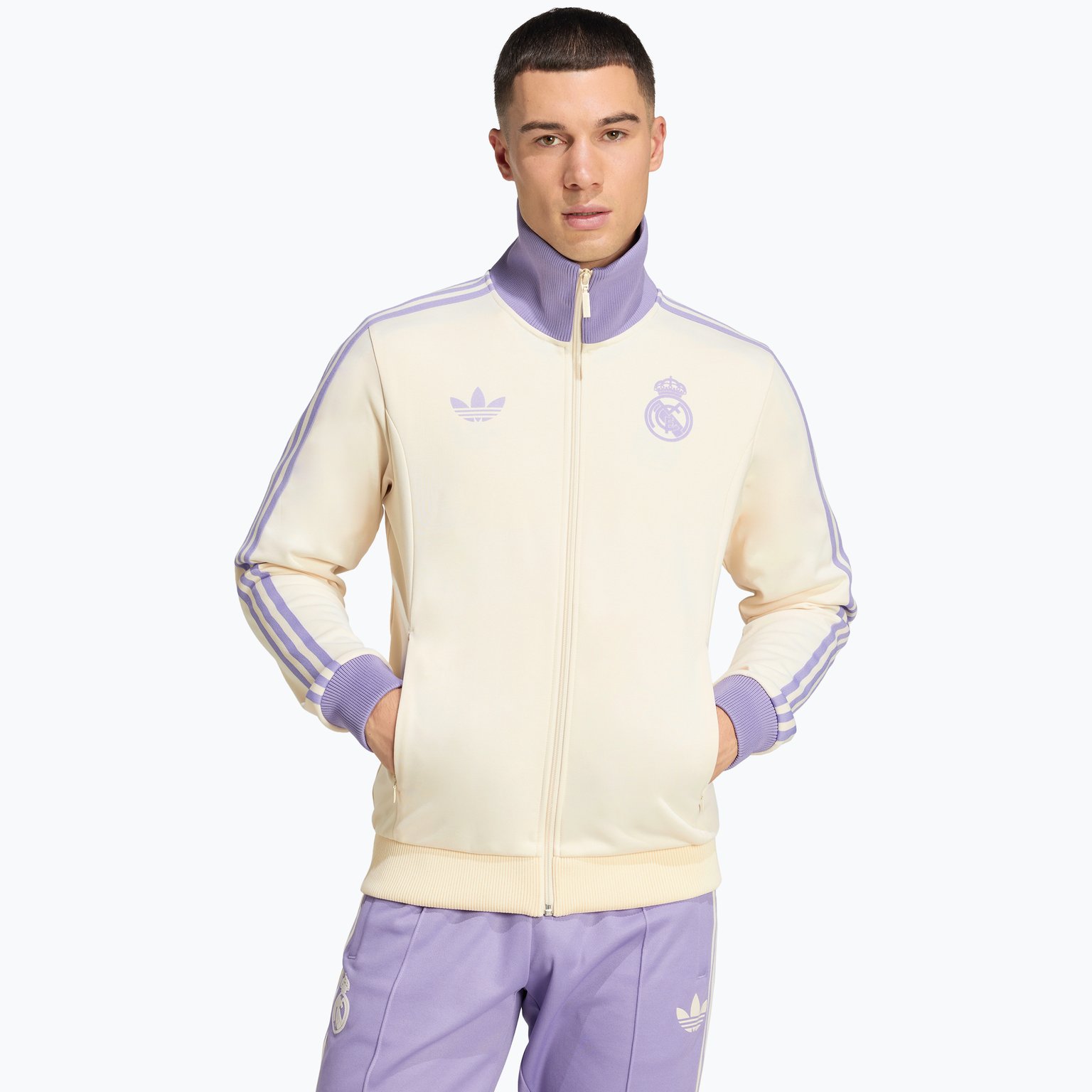 adidas Originals Real Madrid Originals M träningsjacka Vit