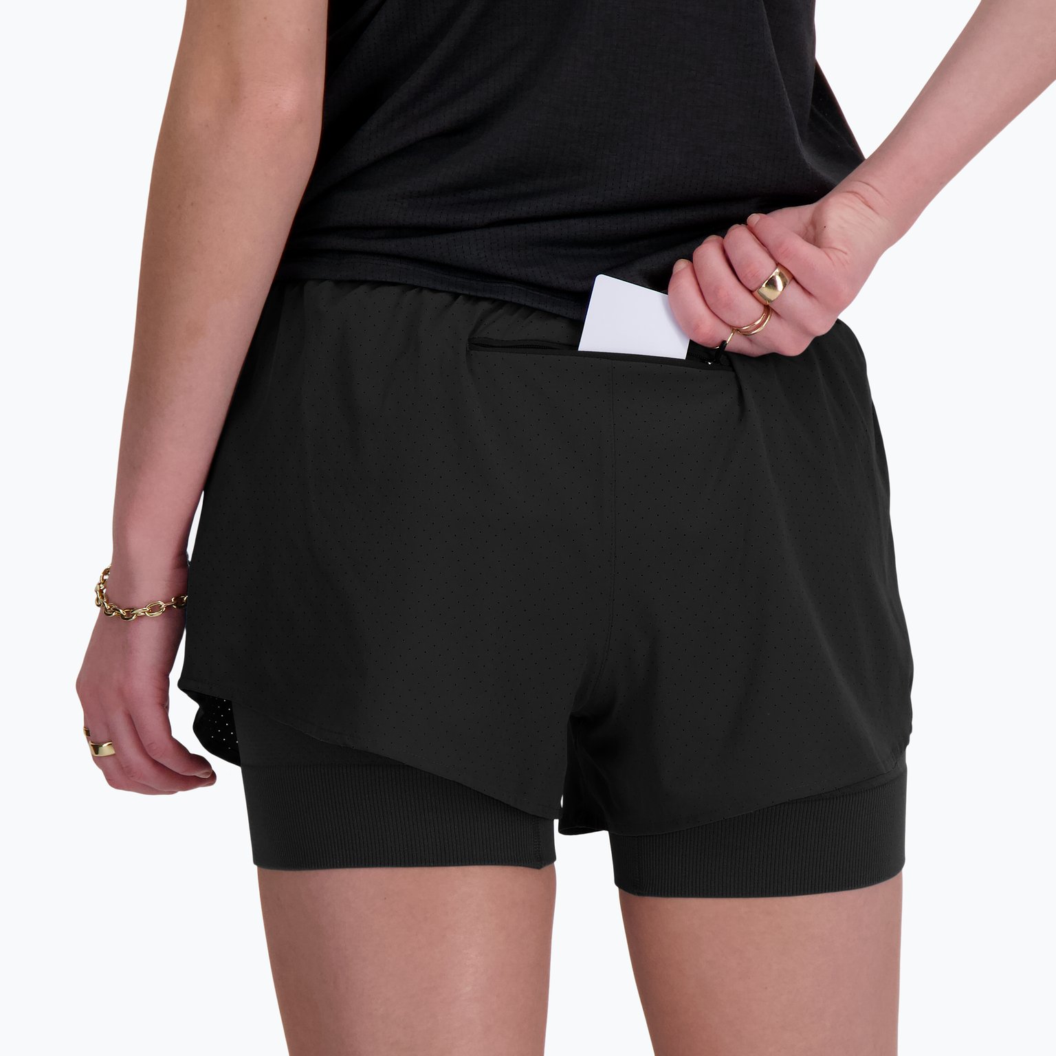 New Balance RC 2in1 W träningsshorts Svart