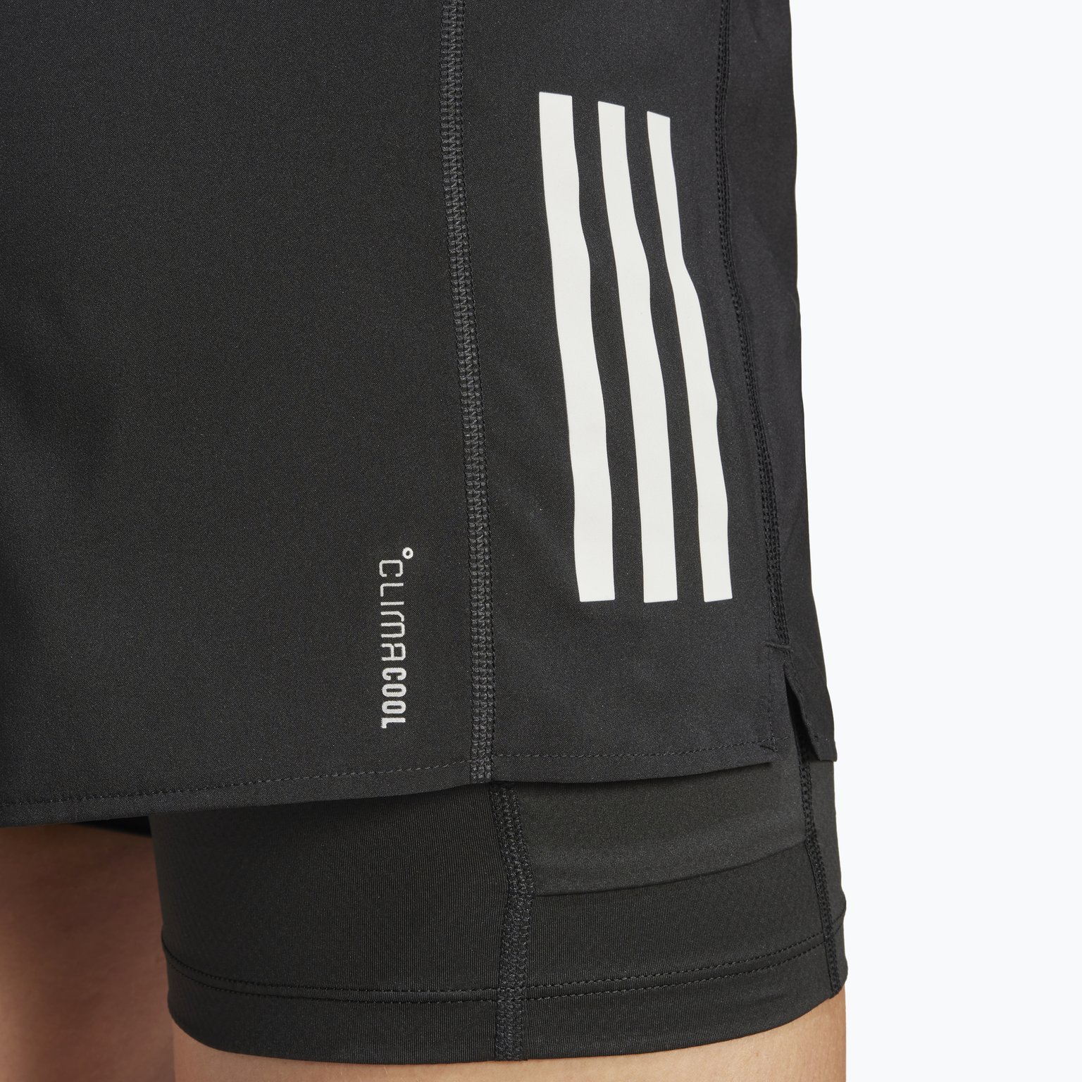 adidas Own The Run Climacool 2in1 W träningsshorts Svart