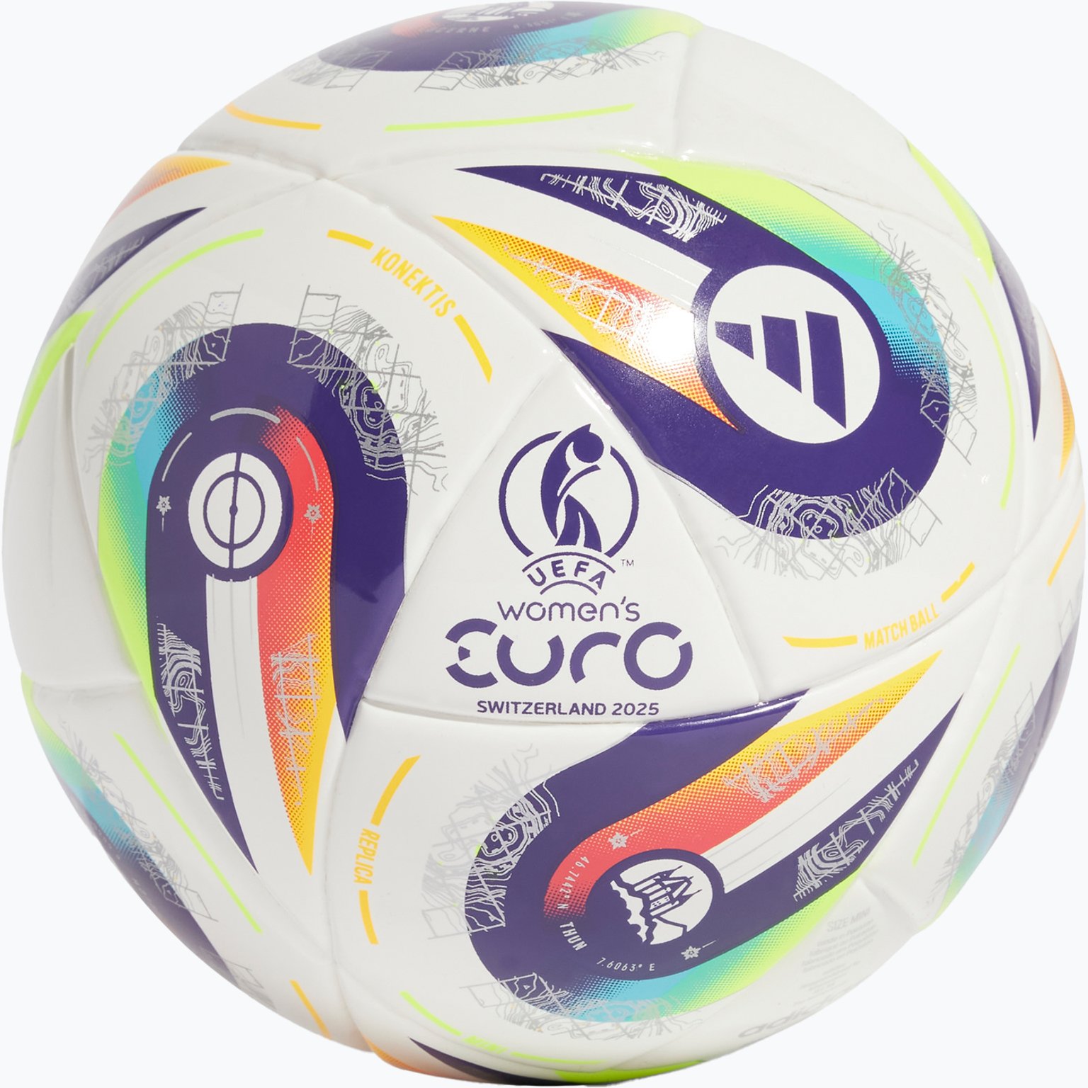 adidas Womens Euro25 mini fotboll Vit