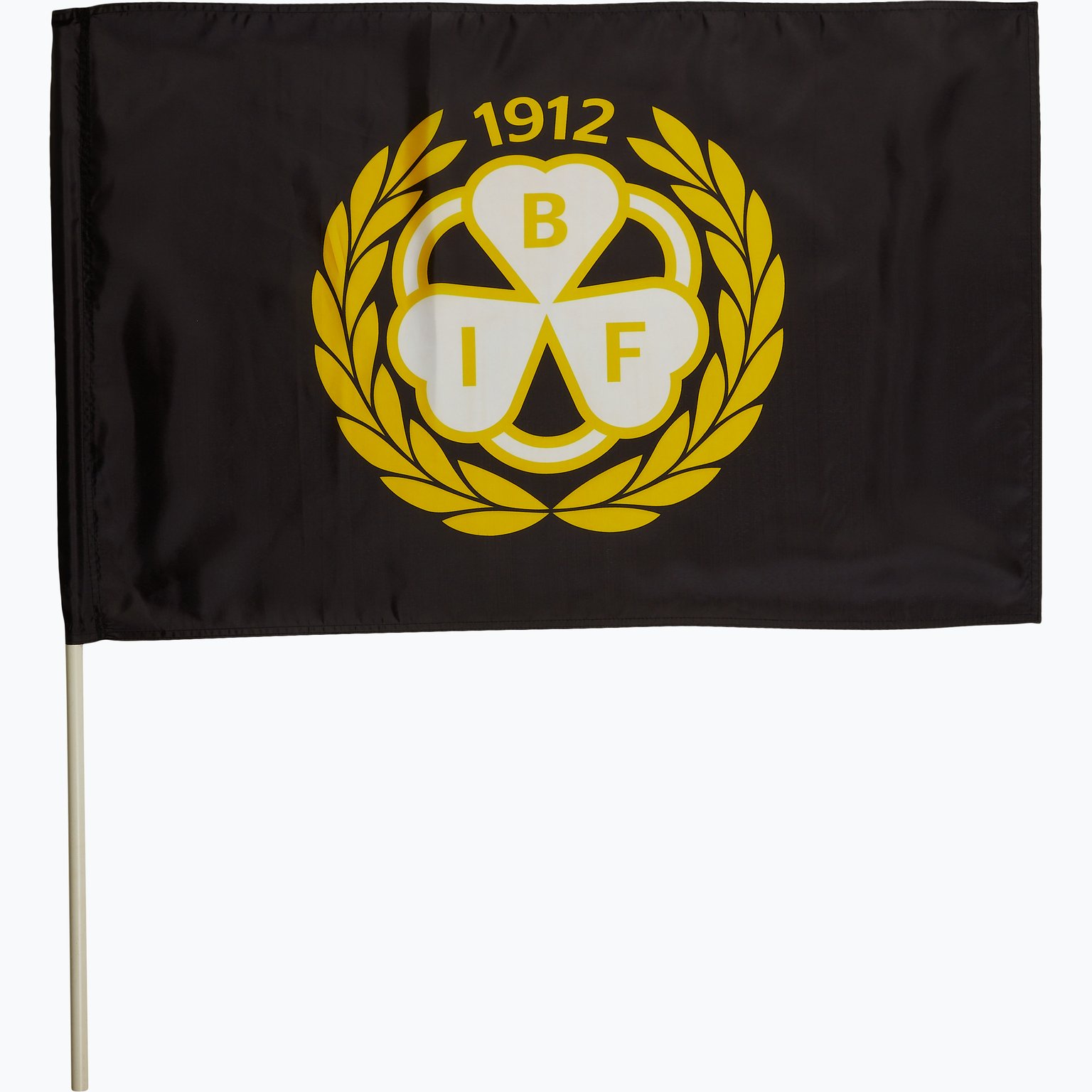 Brynäs IF FLAGGA MED PINNE 60x90CM Svart