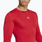 förhandsvisning ikon 3 för adidas Techfit LS M träningströja Röd