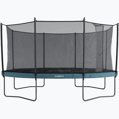 North Trampoline Pioneer Oval 500 + Safety Net trampolinpaket Blå