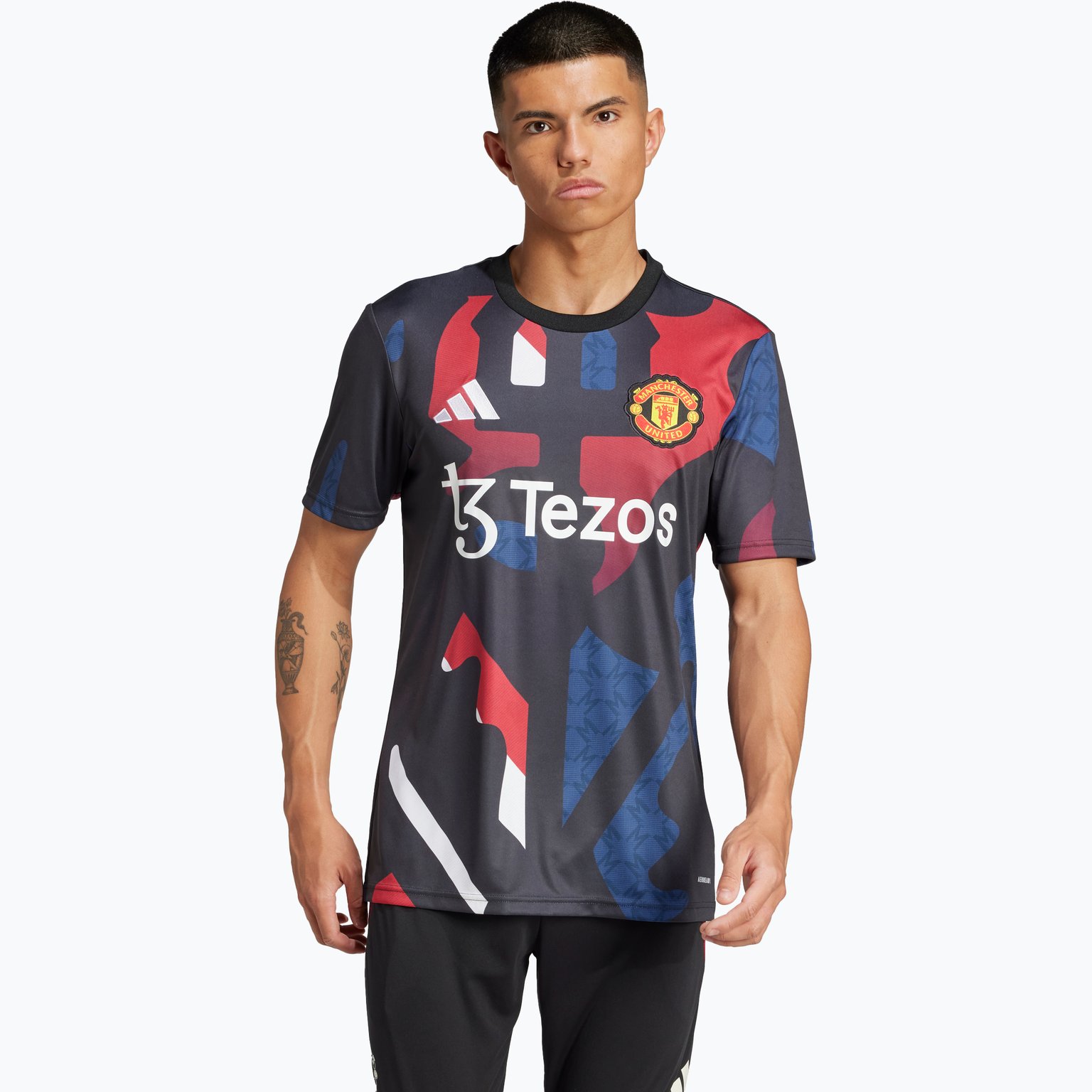 adidas Manchester United 24/25 Pre-Match M träningst-shirt Svart