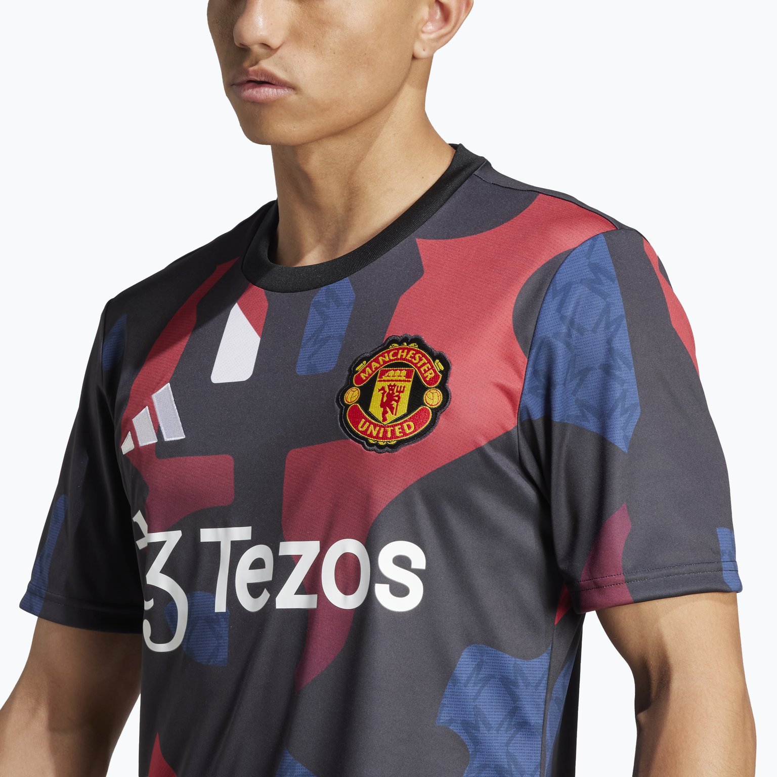 adidas Manchester United 24/25 Pre-Match M träningst-shirt Svart