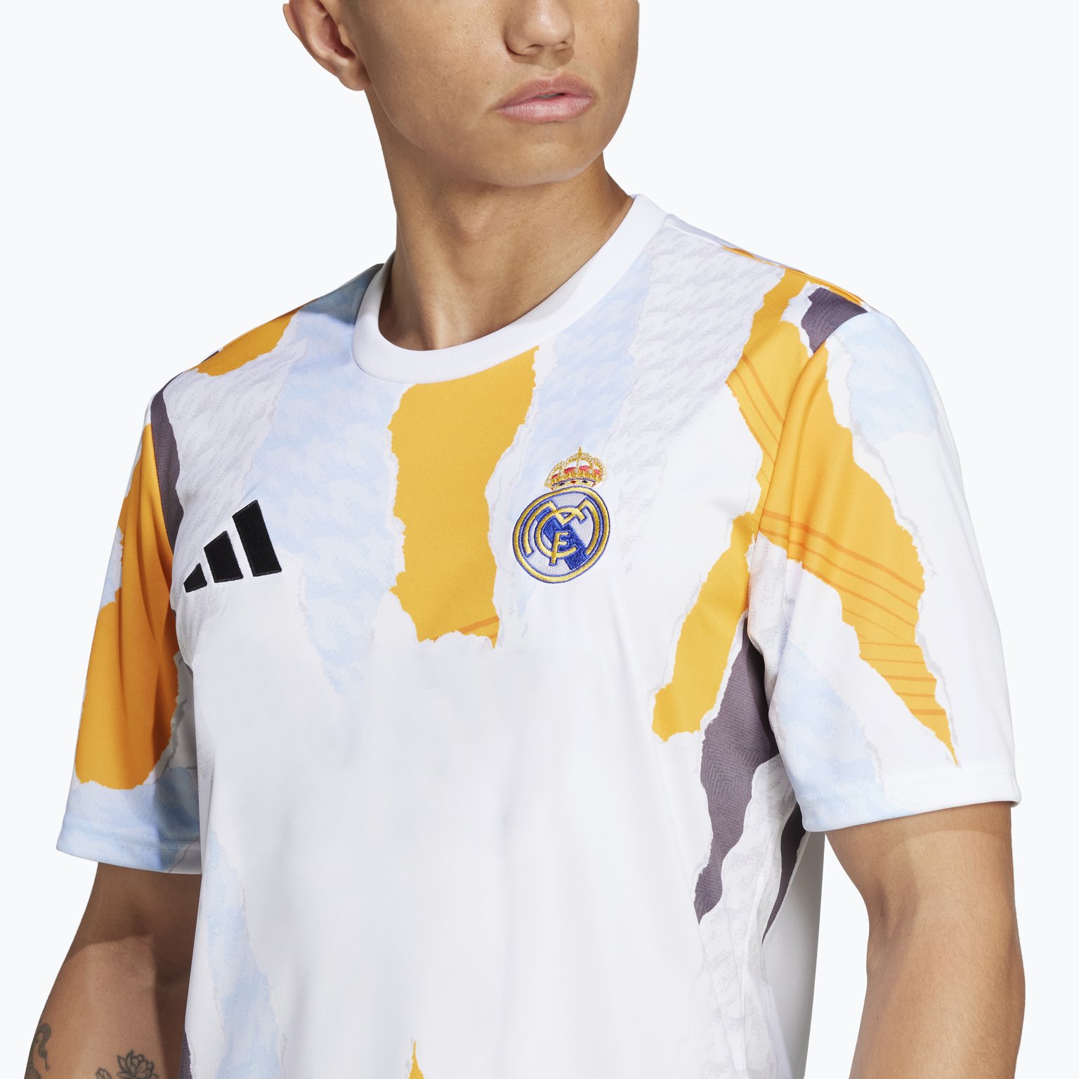 adidas Real Madrid 24/25 Pre-Match M träningst-shirt Vit