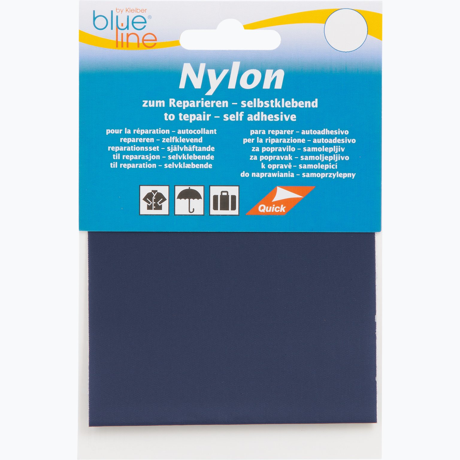 Blue Line by Kleiber Nylon 10x20 cm lagningslapp Svart