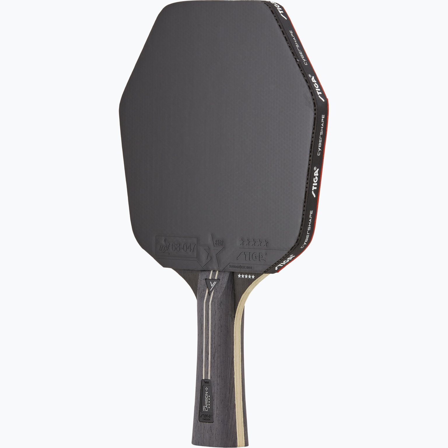 Stiga Pro Carbon+ Cybershape 5-star pingisracket Röd