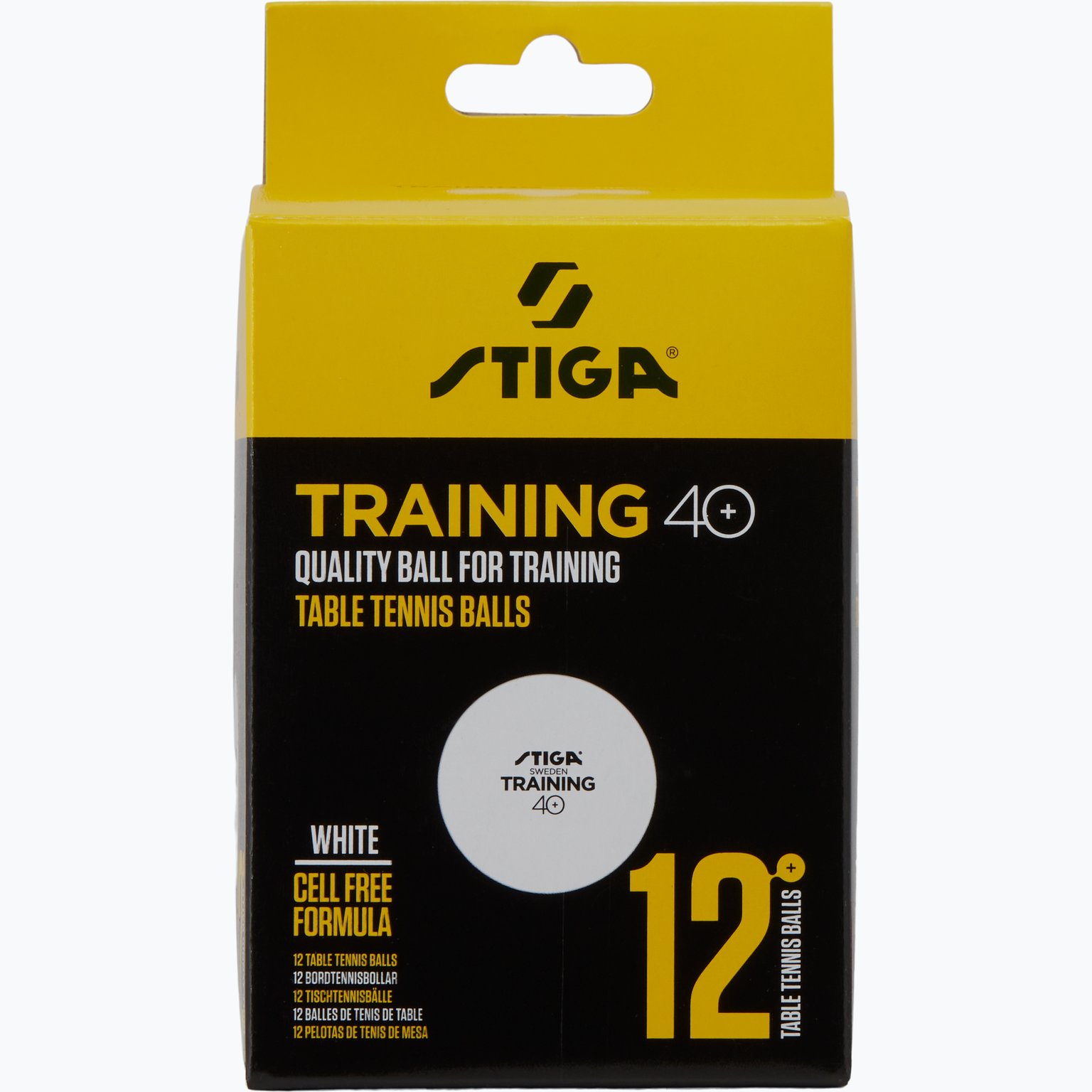 Stiga Training 12-pack pingisbollar Vit