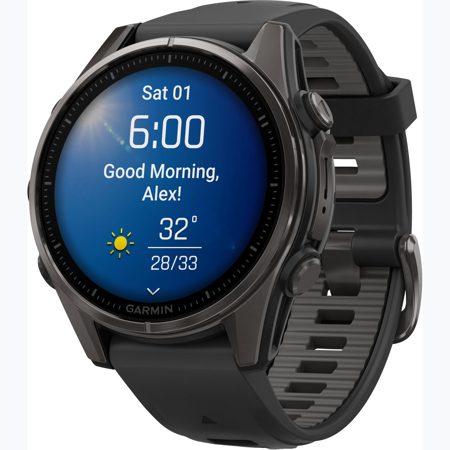 Garmin Fenix 8 43 mm AMOLED träningsklocka Svart