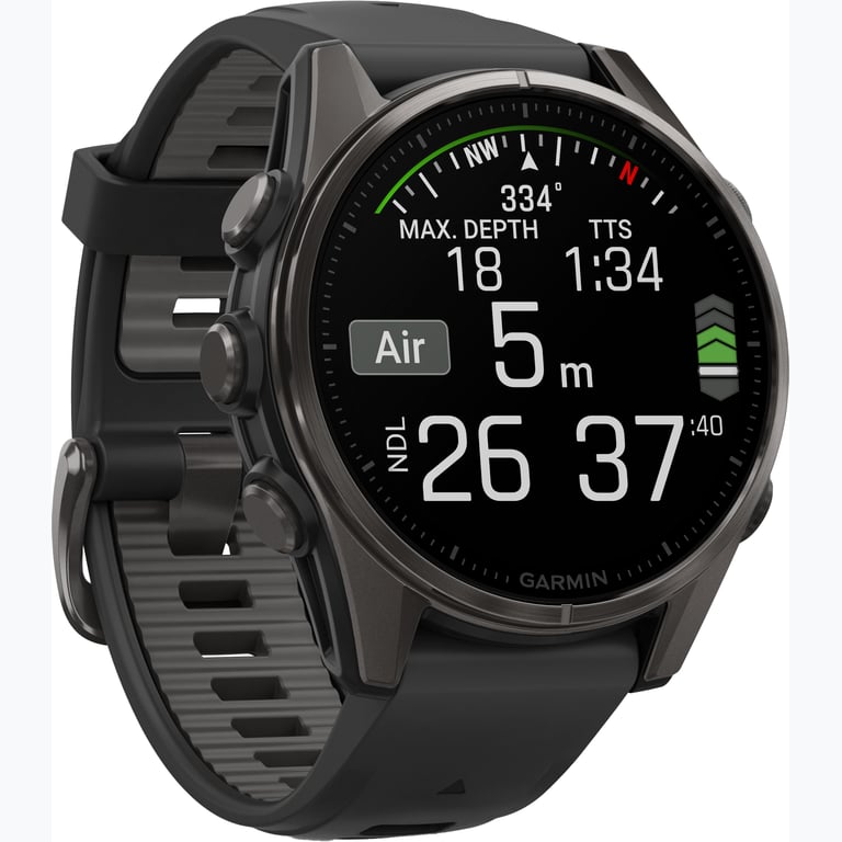 Garmin Fenix 8 43 mm AMOLED träningsklocka Svart