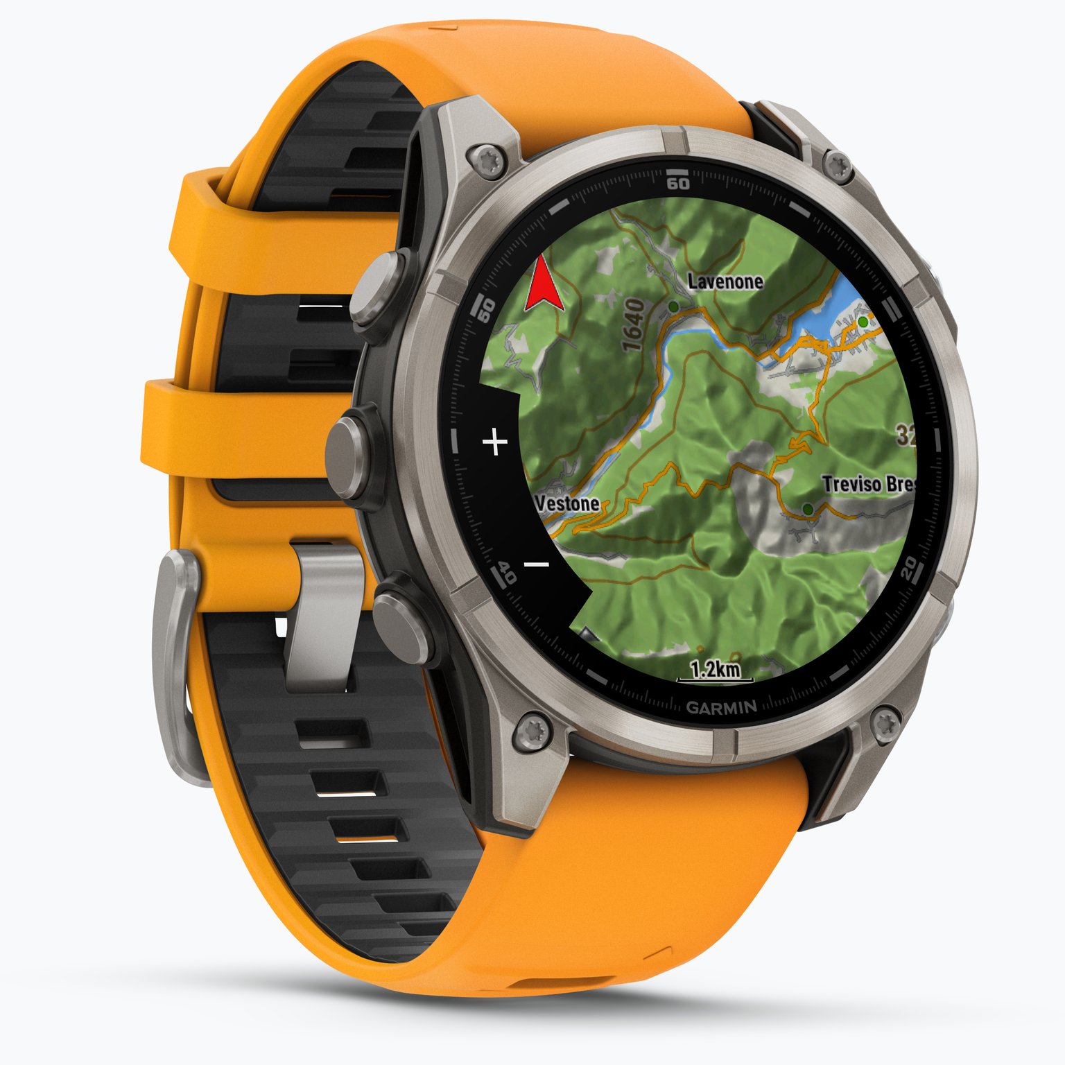 Garmin Fenix 8 47 mm AMOLED träningsklocka Orange