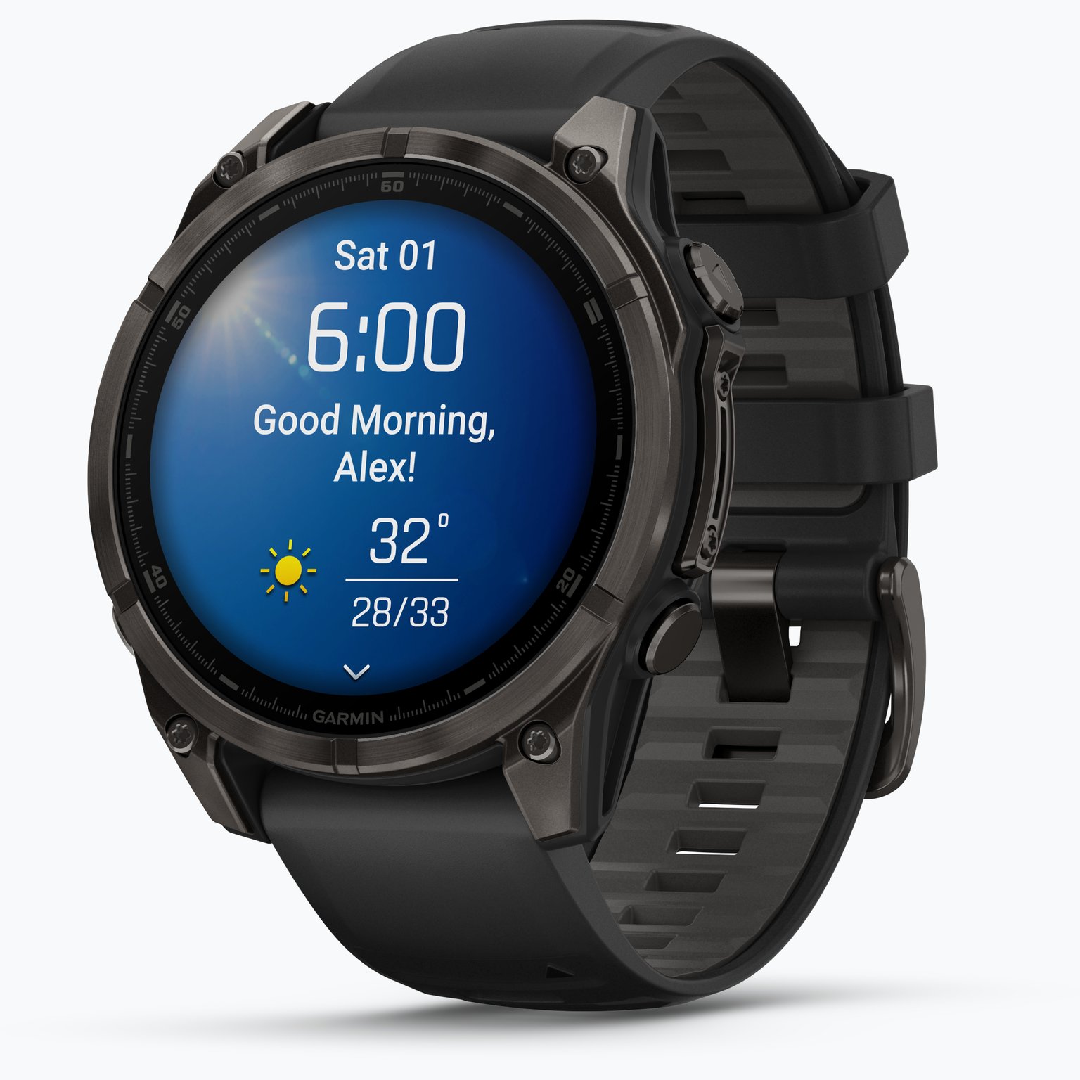 Garmin Fenix 8 47 mm AMOLED träningsklocka Svart