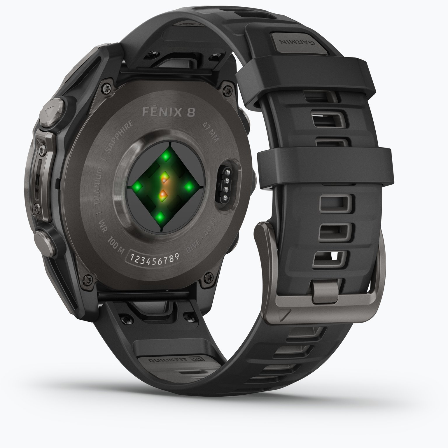 Garmin Fenix 8 47 mm AMOLED träningsklocka Svart