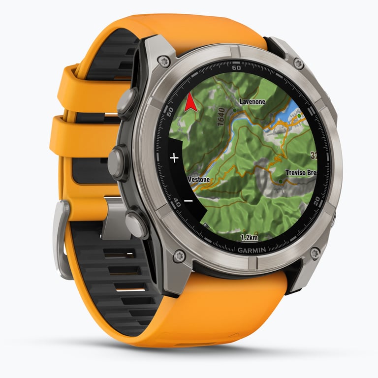 Garmin Fenix 8 51 mm AMOLED träningsklocka Gul