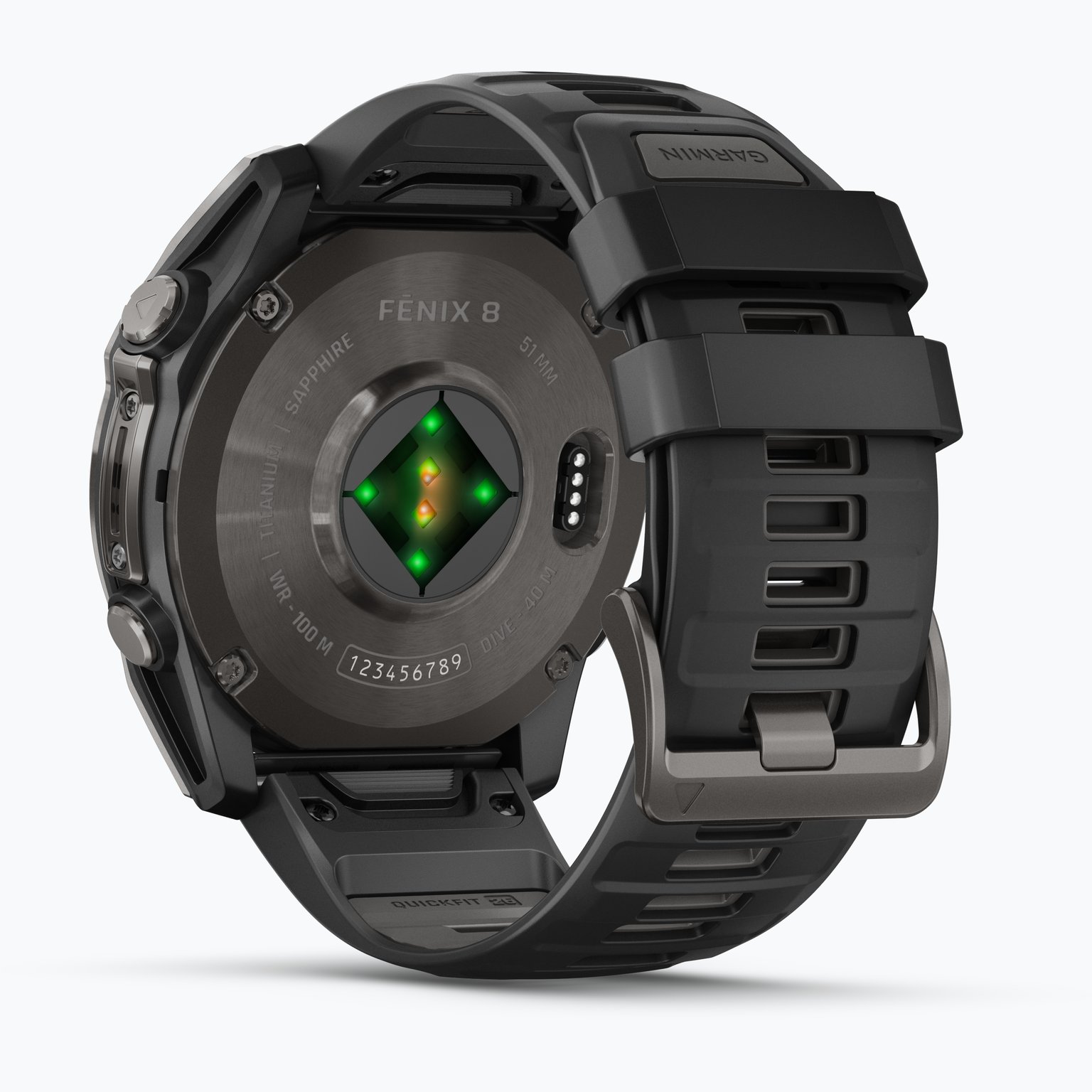 Garmin Fenix 8 51 mm AMOLED träningsklocka Svart