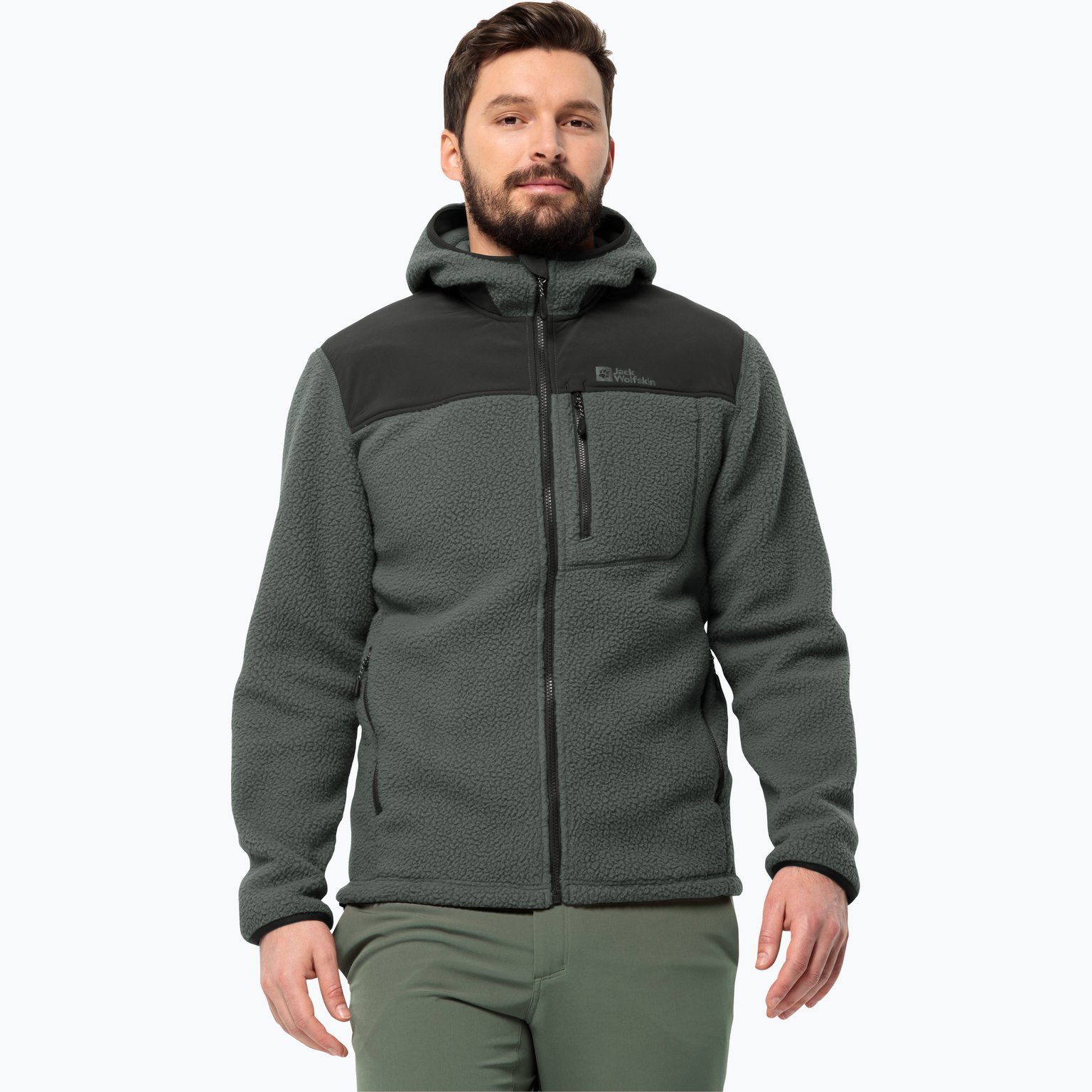 Jack Wolfskin Kammweg Pile M fleecejacka Grön