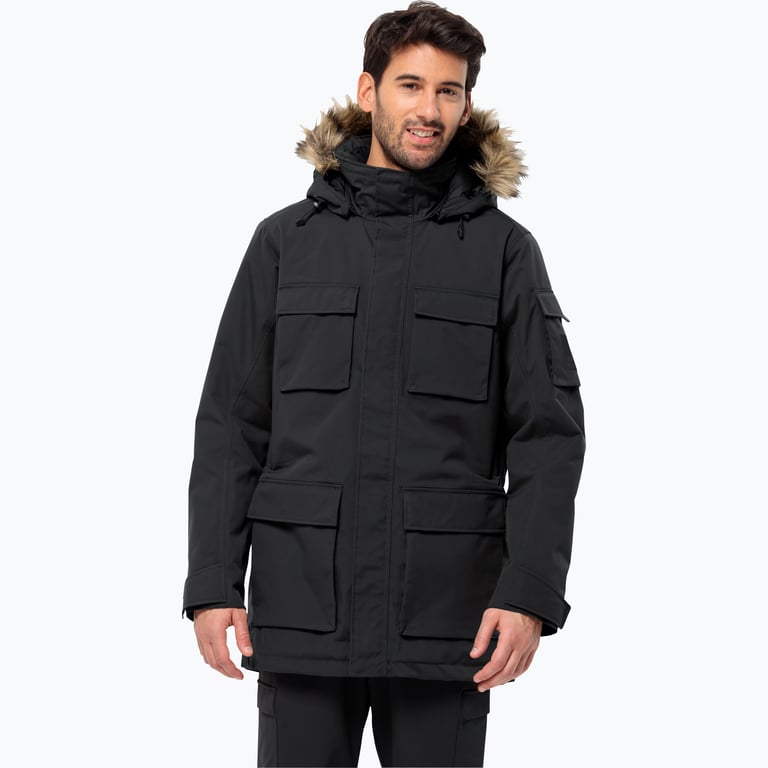 Jack Wolfskin Glacier Canyon Parka M vinterjacka Svart