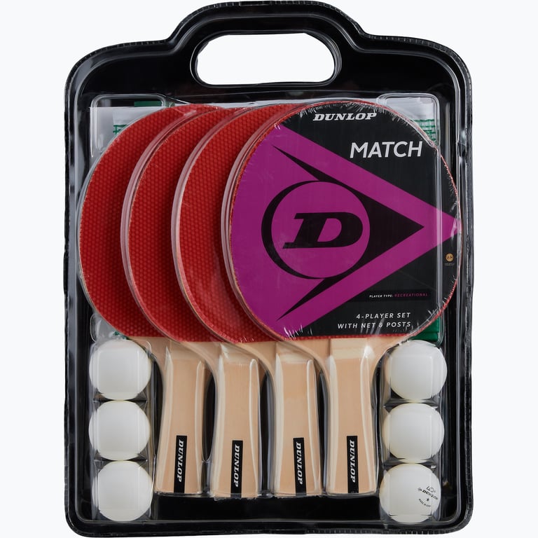 Dunlop Match 4-pack pingisset Flerfärgad