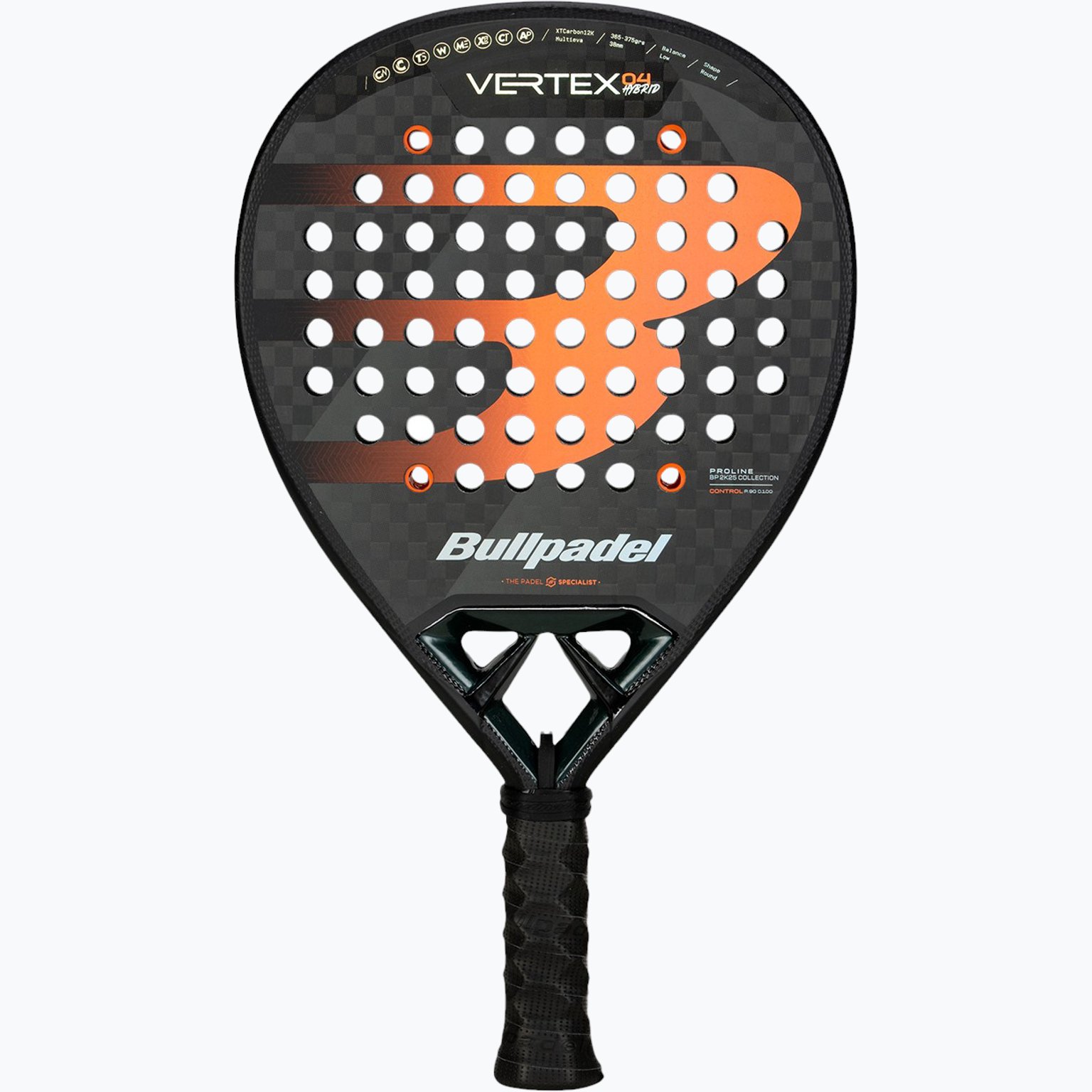 Bullpadel Vertex 04 Hybrid 25 padelracket Svart