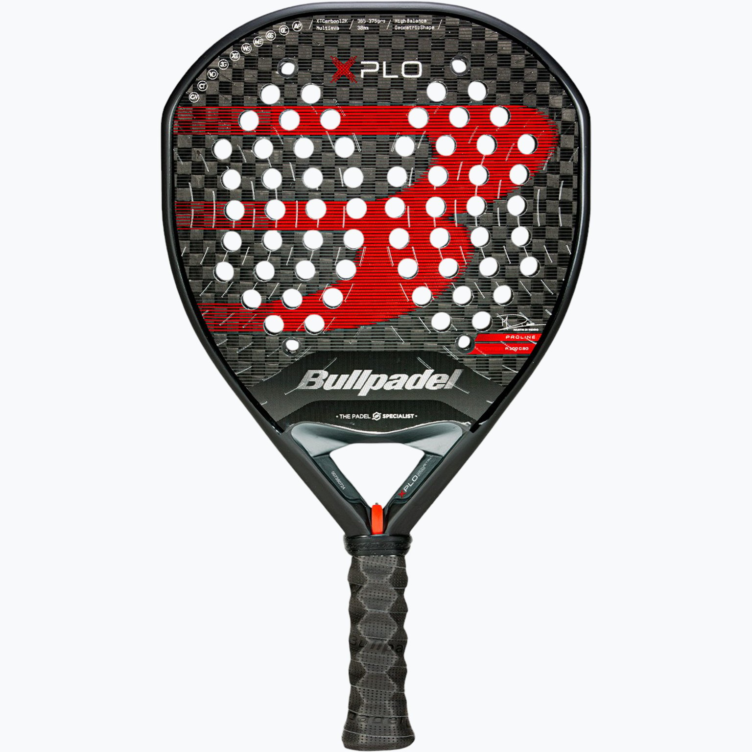 Bullpadel XPLO 25 padelracket Svart