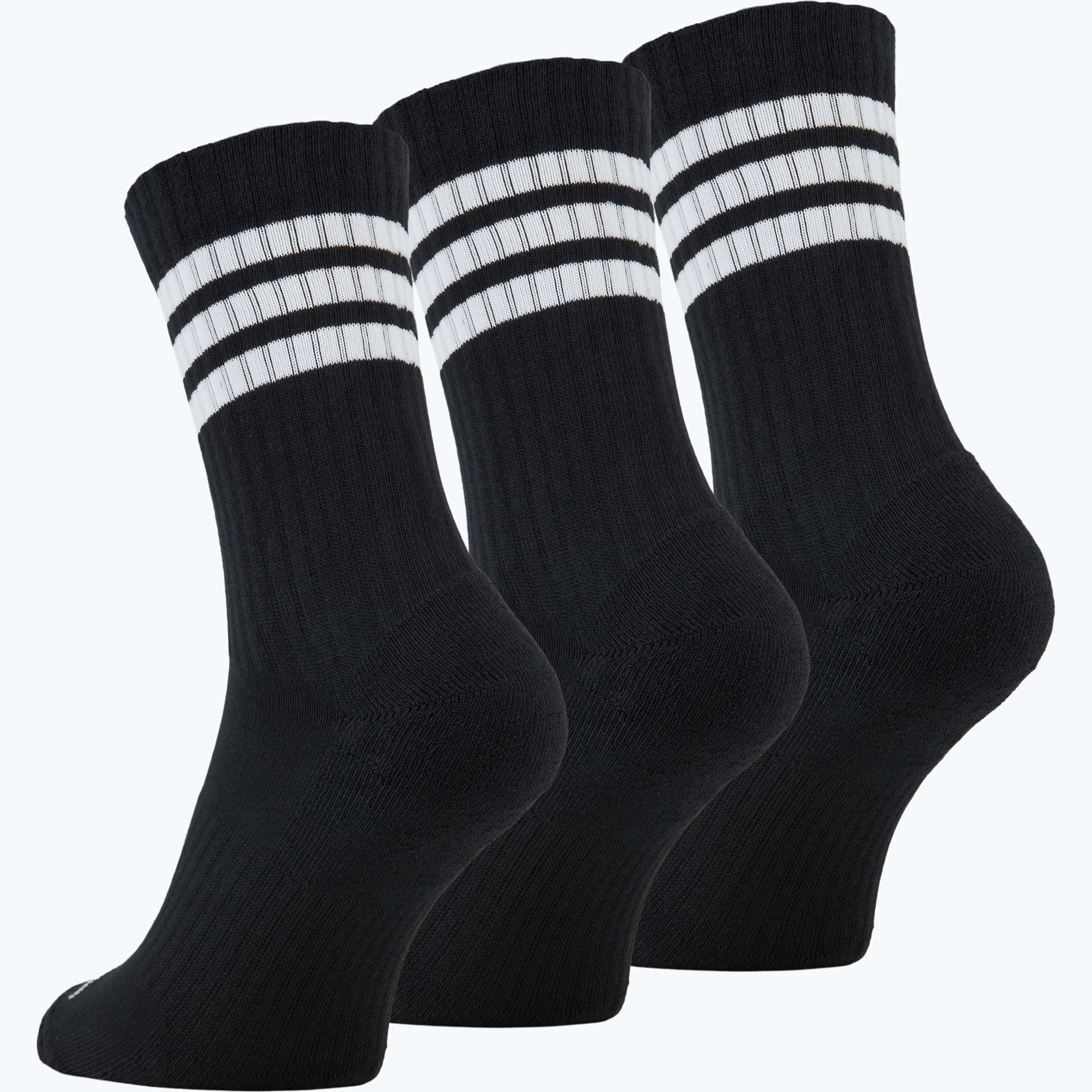 3-Stripes Cushion Crew 3-pack strumpor